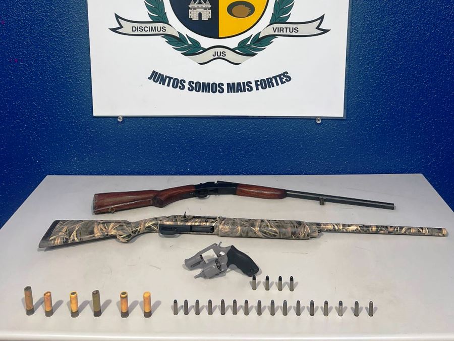 Polícia Militar localiza duas das armas e veículo utilizados em crime em Peixoto de Azevedo-MT